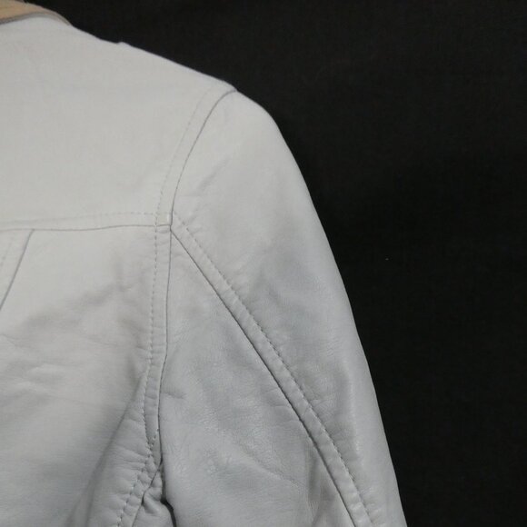 Vintage - RD STYLE | small petite | Chic Studded Collar Faux Leather Jacket - Picture 14 of 16